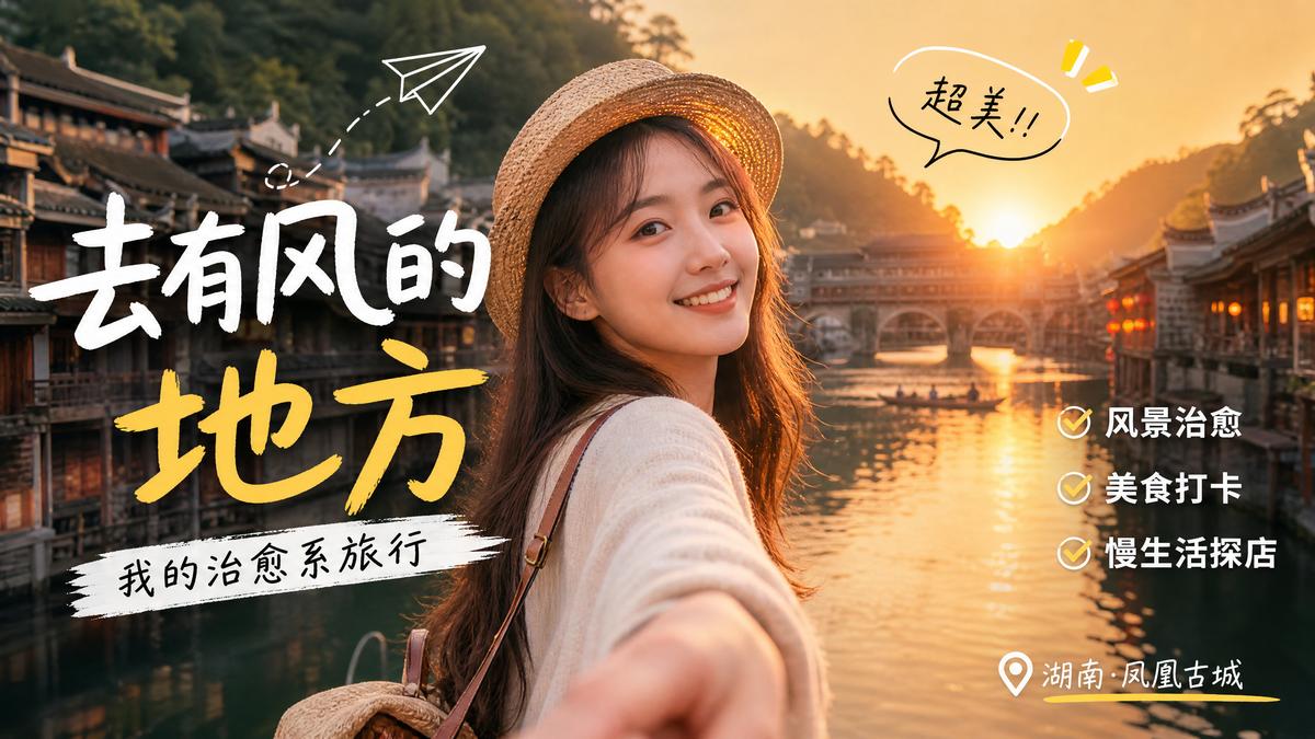 自拍视频旅行vlog